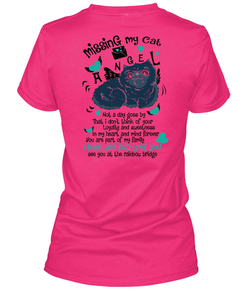 Missing My Cat Angel T Shirt, I Love My Cat T Shirt