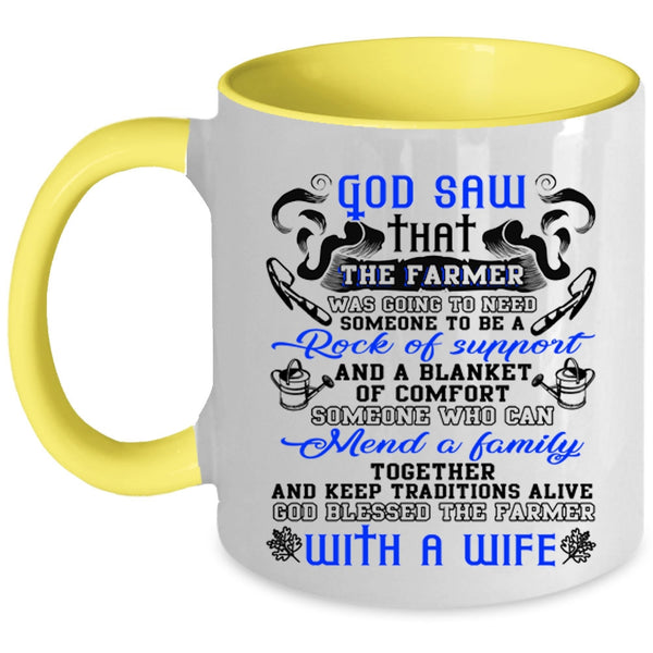 The Farmer With A Wife Coffee Mug, Farmer Accent Mug