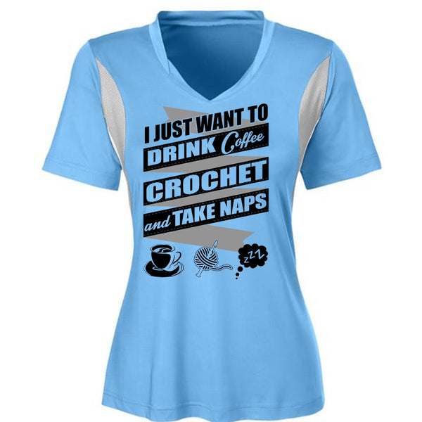 I Just Want To Drink Coffee T Shirt, I Love Crochet T Shirt, Awesome T-Shirts