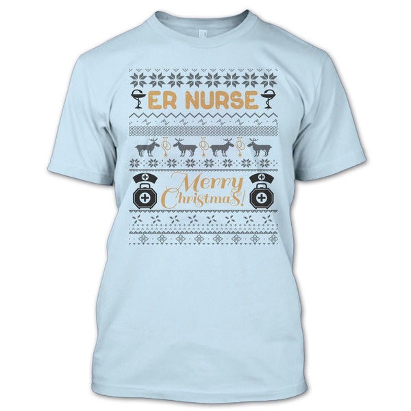 Er Nurse T Shirt, Gift For Merry Christmas T Shirt