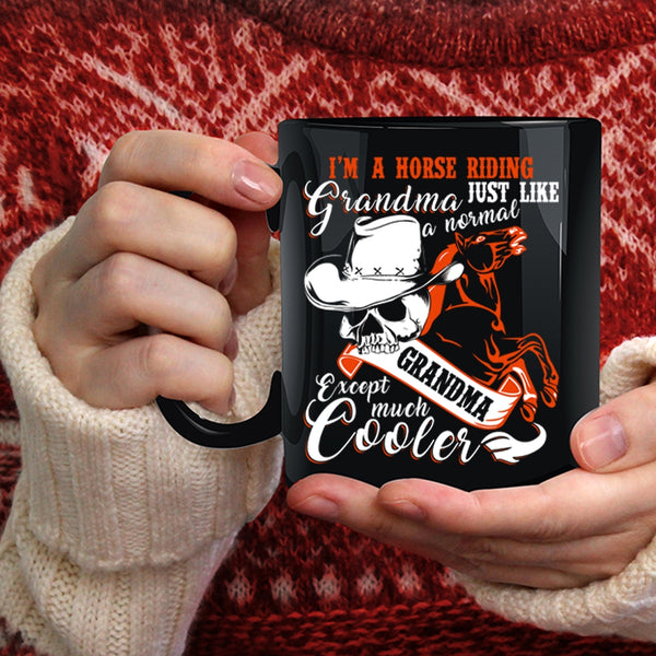 I'm A Horse Riding Grandma Coffee Mug, Cool Grandma Coffee Cup