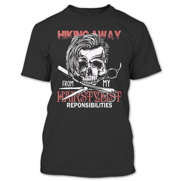 A black t-shirt with the shopify logo