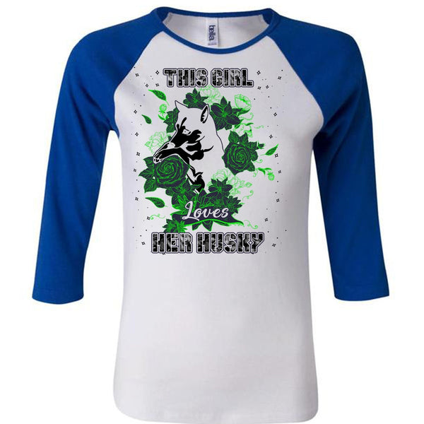 This Girl Loves Her Husky T Shirt, I Love Husky T Shirt, Awesome T-Shirts