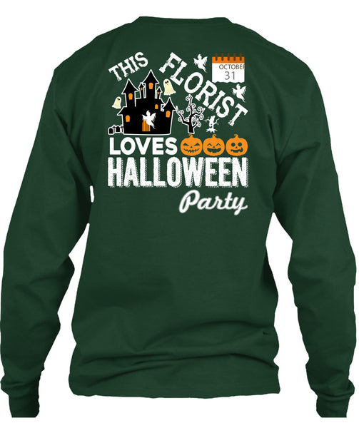 This Florist Loves Halloween Party T Shirt, I Love Florist T Shirt