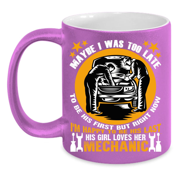 This Girl Loves Her Mechanic Coffee Mug, Cute Wife Coffee Cup