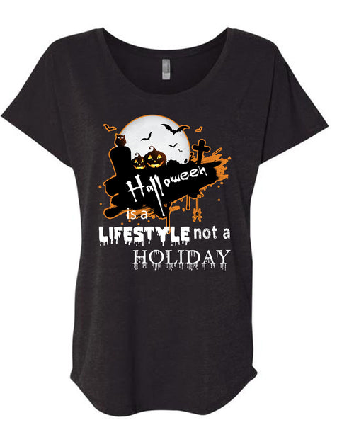 A black t-shirt with the shopify logo