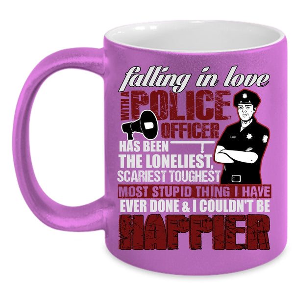 Falling In Love With A Police Officer Coffee Mug, I Love My Police Officer Coffee Cup