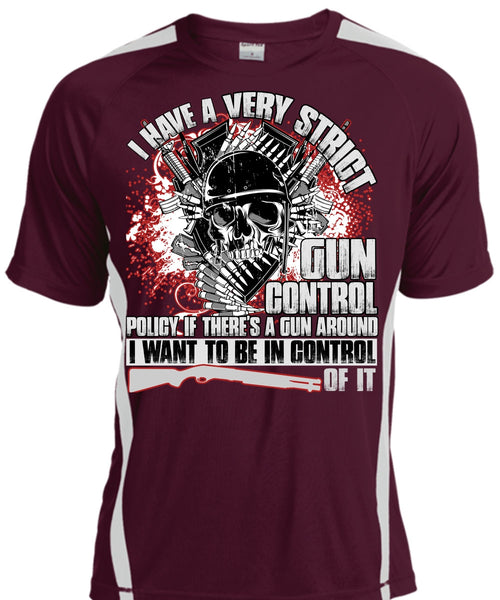 I Have A Very Strict Gun Control T Shirt, Being A Veteran T Shirt, Cool Shirt