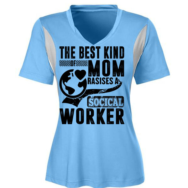 The Best Kind Mom Raises A Social Worker T Shirt, I Love Mom T Shirt, Awesome T-Shirts