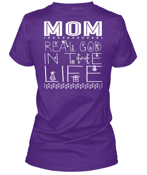Mom Real God In The Life T Shirt, This Girl Loves Christmas T Shirt