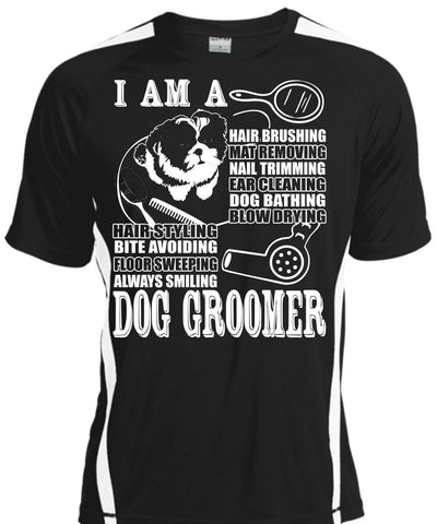 A black t-shirt with the shopify logo