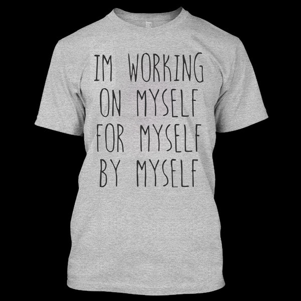 A black t-shirt with the shopify logo