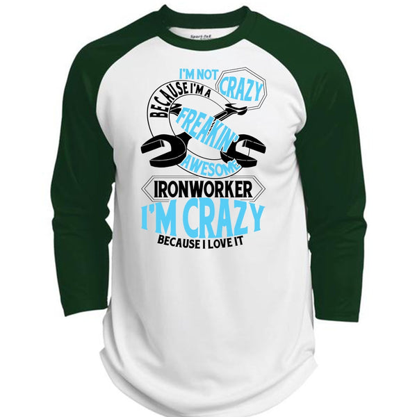 Freaking Awesome Ironworker T Shirt, I Love Ironworker T Shirt, Awesome T-Shirts  (Polyester Game Baseball Jersey)