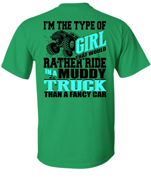 Ride In A Muddy Truck T Shirt, I Love Jeep T Shirt