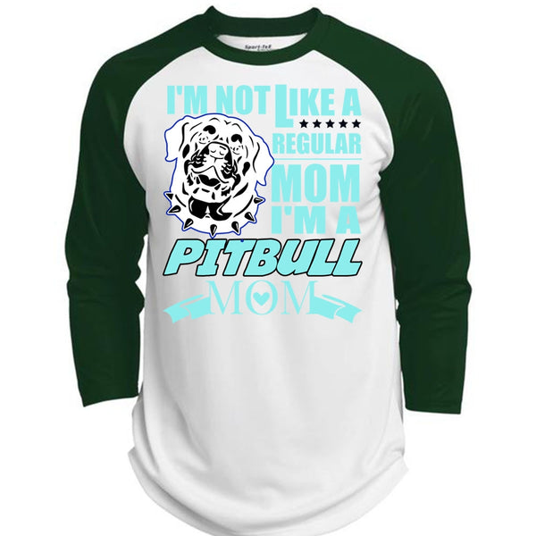 I'm A Pit Bull Mom T Shirt, I Love Pit Bull T Shirt, Awesome T-Shirts  (Polyester Game Baseball Jersey)