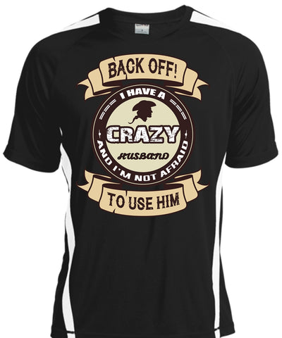 A black t-shirt with the shopify logo