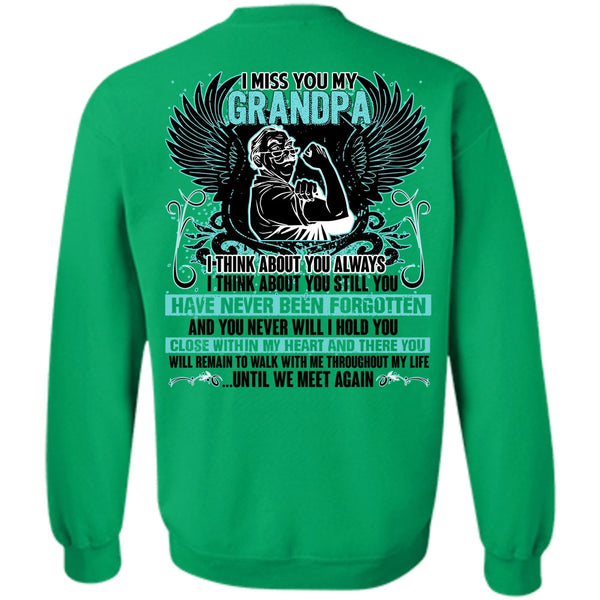 I Love Grandpa T Shirt, I Miss You My Grandpa Sweatshirt