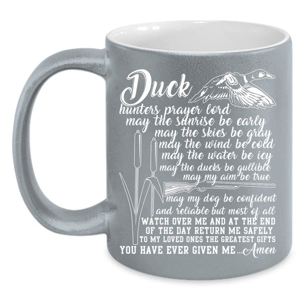 Duck Hunter Prayer Coffee Mug, Funny Duck Hunting Coffee Cup