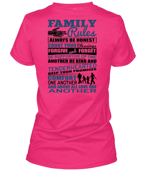 Family Rules T Shirt, I Love Papa T Shirt