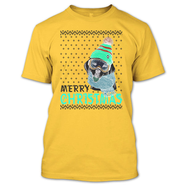 Dog Merry Christmas T Shirt, Coolest Merry Christmas Gift T Shirt