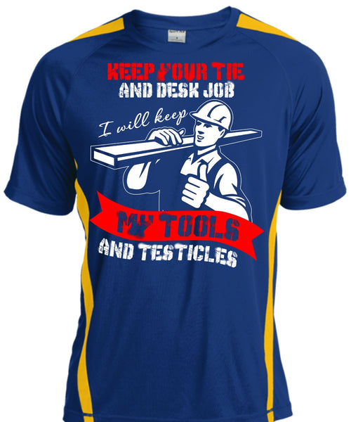 My Tools And Testicles T Shirt, Being An Ironworker T Shirt, Cool Shirt