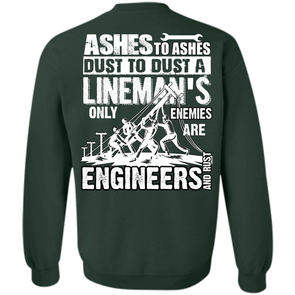 Engineers And Rust T Shirt, I Love Lineman Sweatshirt