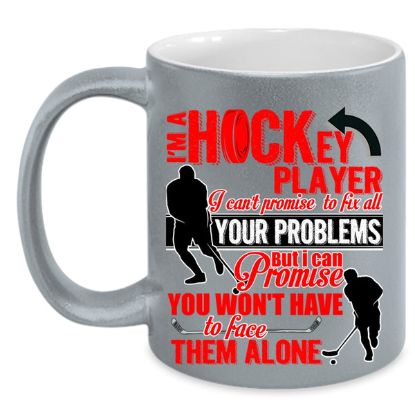 Cute Hockey Player Coffee Mug, I'm A Hockey Player Accent Mug