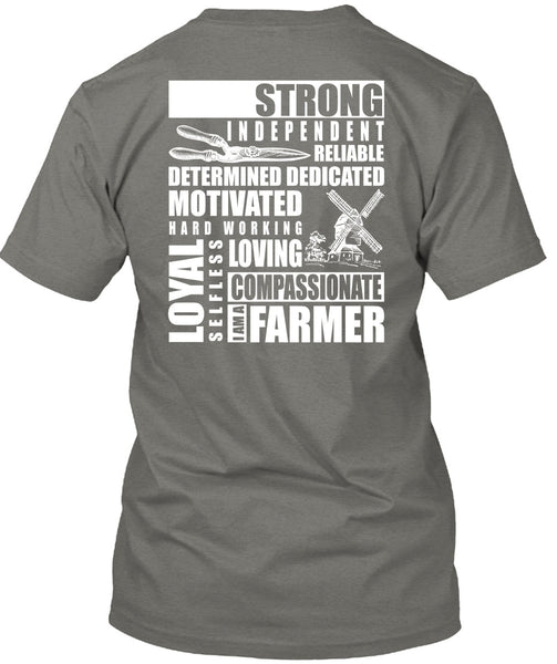 I Am A Farmer T Shirt, Hard Working Loving T Shirt