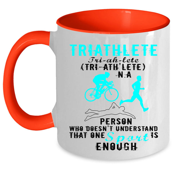Cool Gift For Triathlete Coffee Mug, Triathlete Accent Mug
