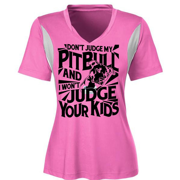 Don't Judge My Pit Bull T Shirt, I Love Dog T Shirt, Awesome T-Shirts