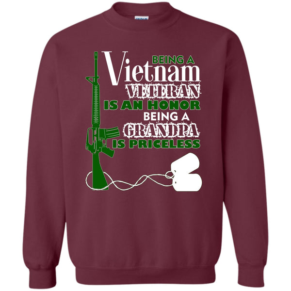Being A Grandpa Is Princess T Shirt, Vietnam Veteran Grandpa Sweatshirt