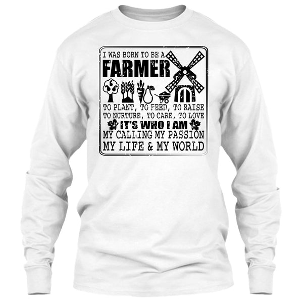 Born To Be A Farmer T Shirt, Coolest Farmer T Shirt