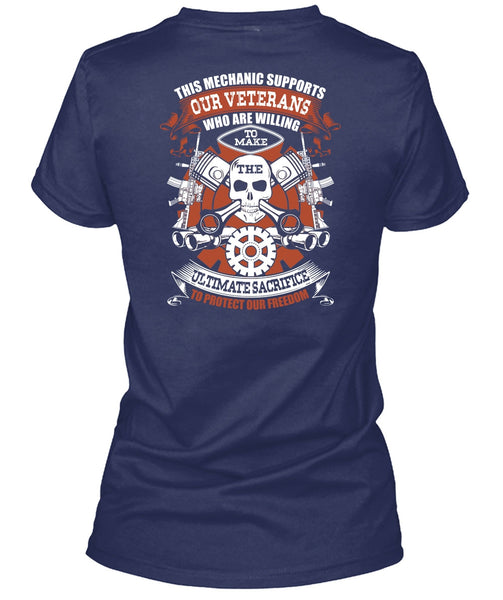 This Mechanic Supports Our Veterans T Shirt, Protect Our Freedom T Shirt