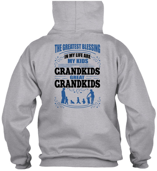 My Kids Grandkids Great Grandkids T Shirt, I Love Grandson T Shirt