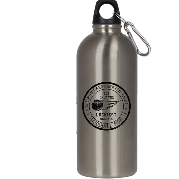 All Moms Are Created Equal 20 oz Stainless Steel Bottle,Only The Luckiest Become Baseball Mom Outdoor Sports Water Bottle