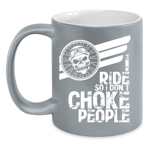 I Ride Coffee Mug, Cool Gift For Equestrians Coffee Cup