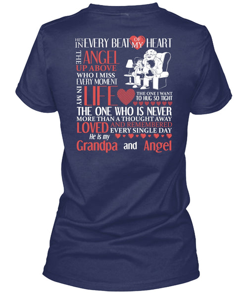 Grandpa And Angel T Shirt, Beat Of My Heart T Shirt