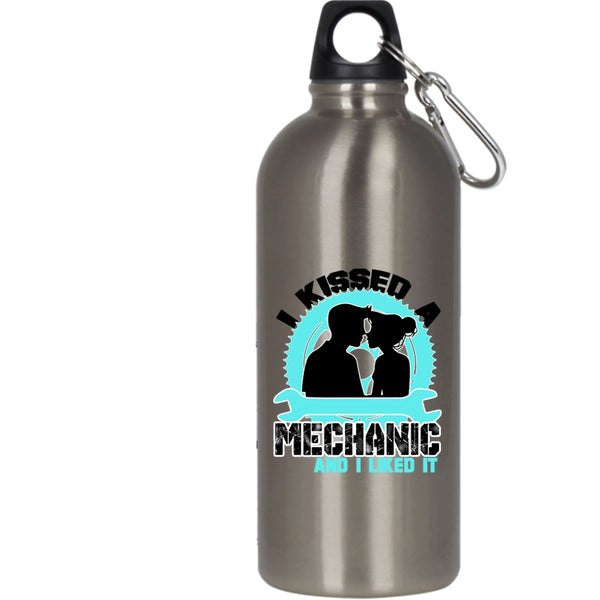 I Kissed A Mechanic And I Liked It 20 oz Stainless Steel Bottle,Lovely Mechanic Outdoor Sports Water Bottle