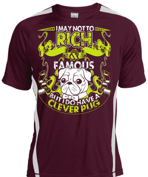 I May Not To Rich Famous T Shirt, I Do Have A Clever Pug T Shirt, Cool Shirt