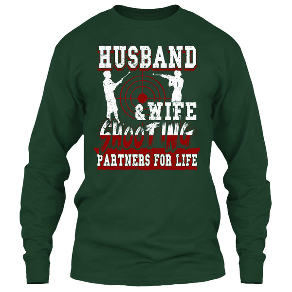 Husband & Wife T Shirt, Shooting Partners For Life T Shirt