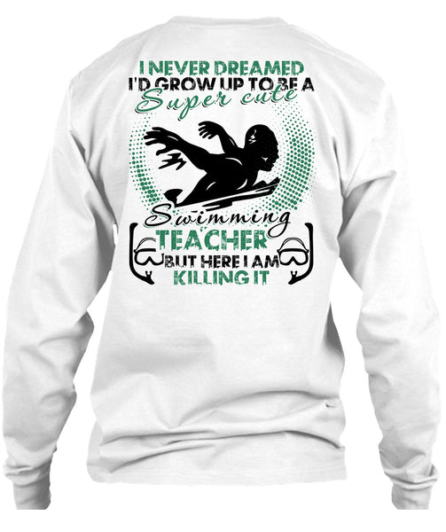 Cute Swimming Teacher T Shirt, I Love Swimming T Shirt