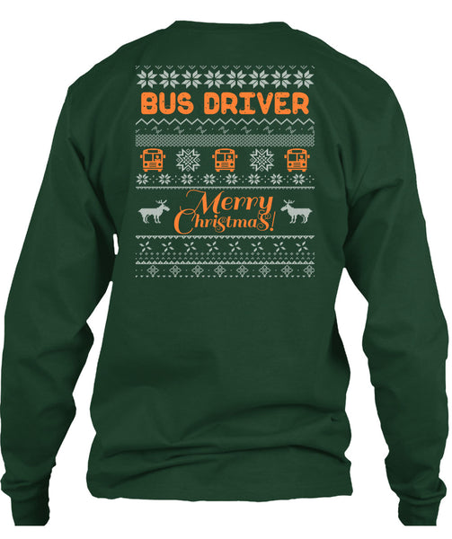 Bus Driver Merry Christmas T Shirt, Being A Driver T Shirt