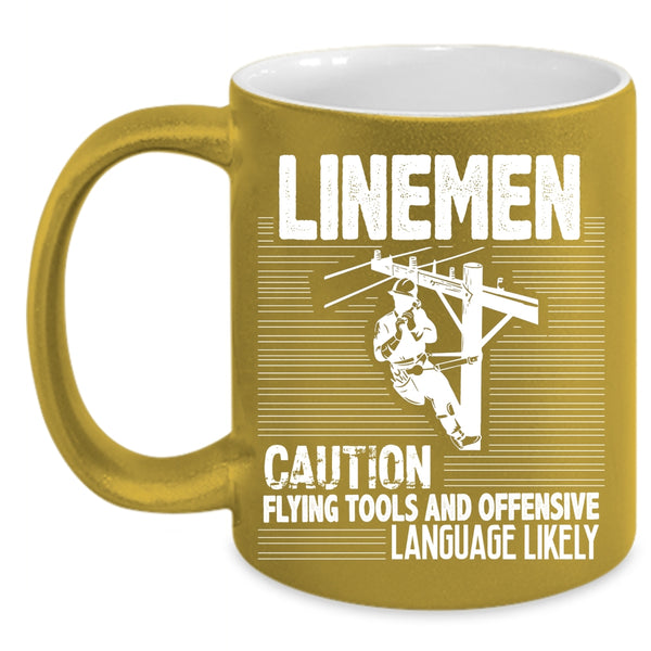 Linemen Coffee Mug, Awesome Gift For Lineman Coffee Cup