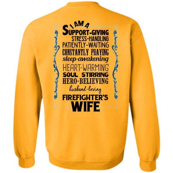 Being A Firefighter T Shirt, Husband Loving Firefighter's Wife Sweatshirt