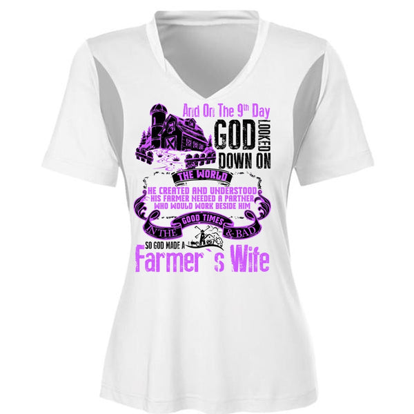 God Made A Farmer's Wife T Shirt, I Love Farming T Shirt, Awesome T-Shirts