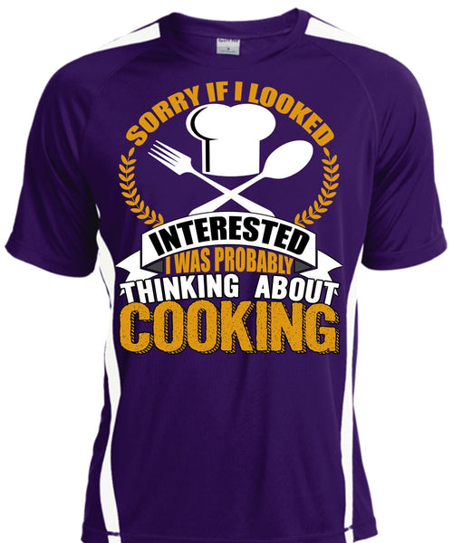 Thinking About Cooking T Shirt, Being A Chef T Shirt, Cool Shirt