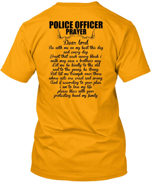 Police Officer Prayer T Shirt, I Love Police T Shirt