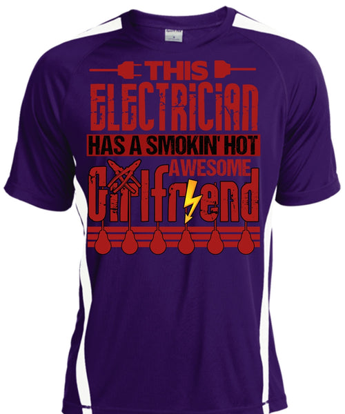 This Electrician T Shirt, Smoking Hot Awesome Girlfriend T Shirt, Cool Shirt