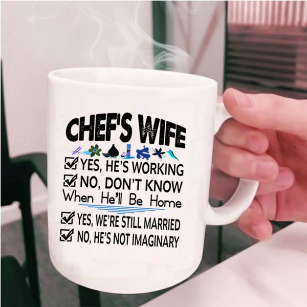 Lovely Gift For Chef's Wife Coffee Mug, Chef's Wife Cup