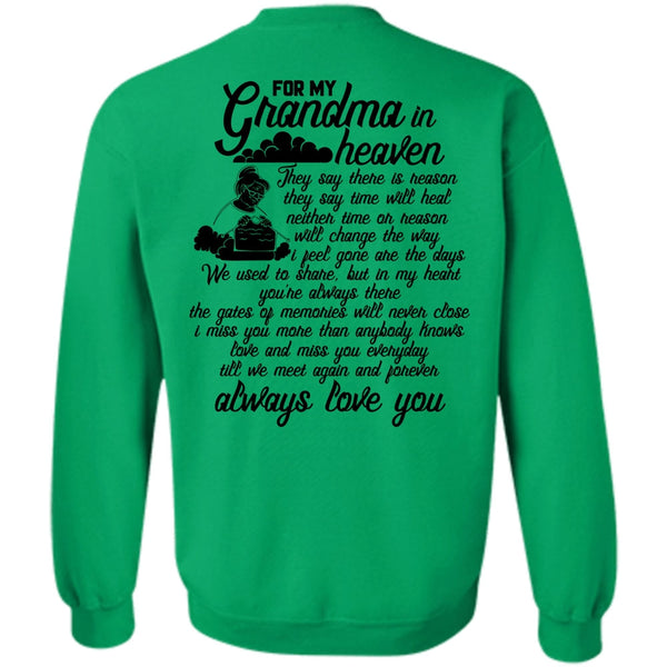 I Love Grandma T Shirt, For My Grandma In Heaven Sweatshirt